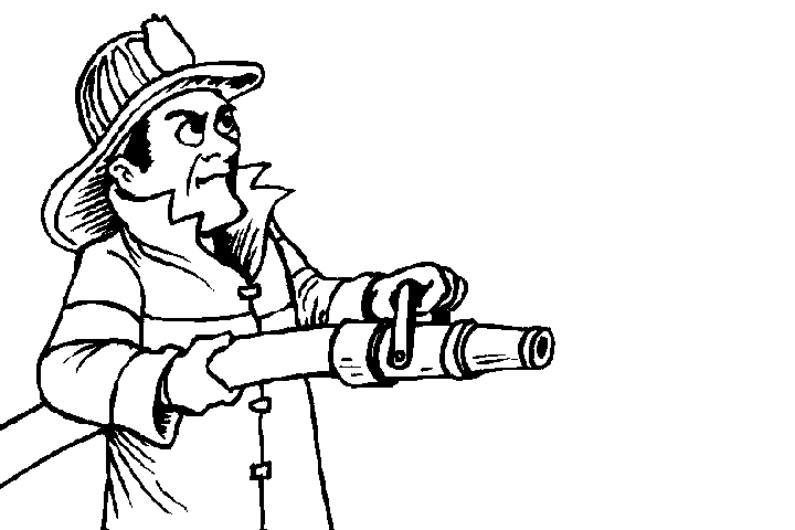 消防员简笔画图片大全-图6