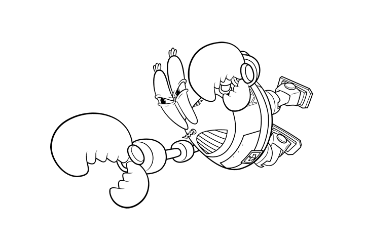 海绵宝宝简笔画图片-图3