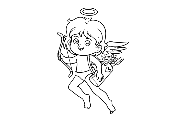 爱情小天使简笔画图片-图3