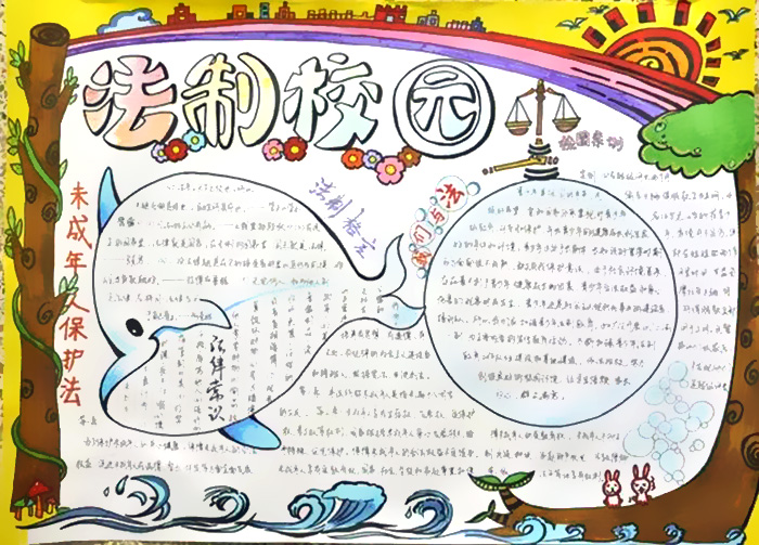 法制伴我成长手抄报图片-图3