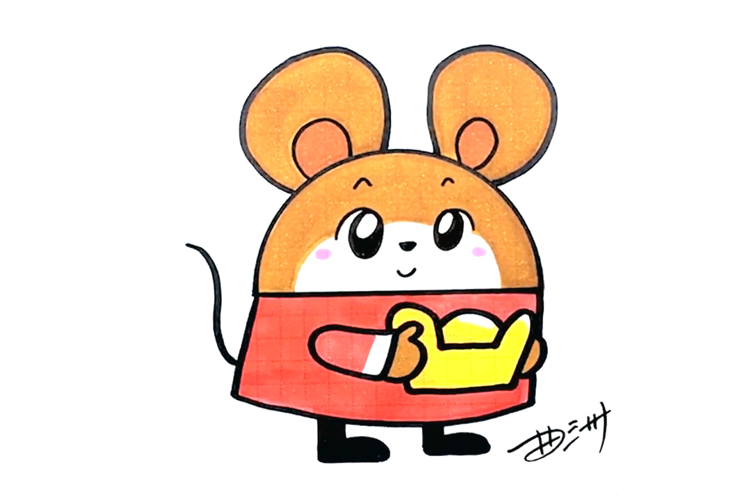 如何画一只可爱的老鼠