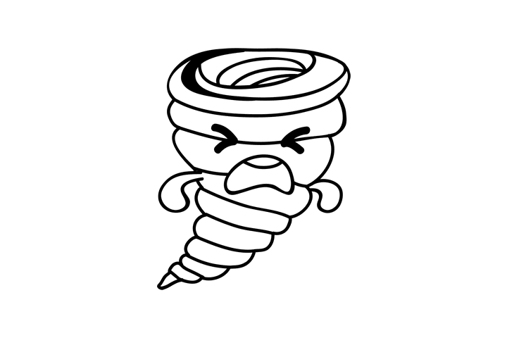 龙卷风简笔画图片-图1