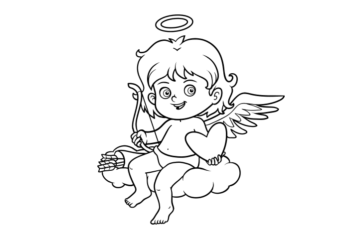 丘比特简笔画图片大全-图3