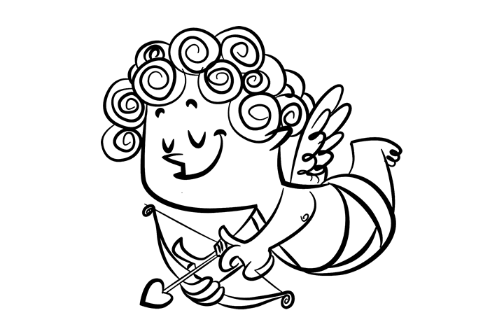 丘比特简笔画图片大全-图8