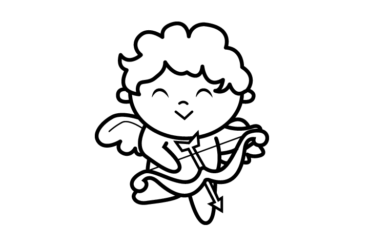 丘比特简笔画图片大全-图13
