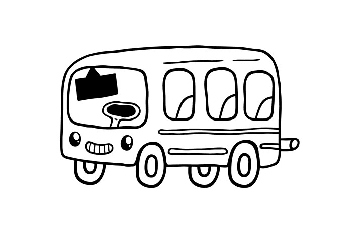 校车简笔画图片-图2