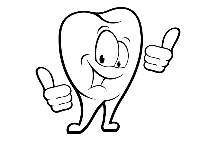 爱牙护牙，口腔健康简笔画图片-图3