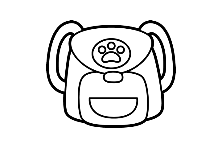 各种中小学生书包的画法-图6