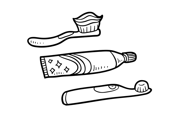 牙膏牙刷的画法-图4