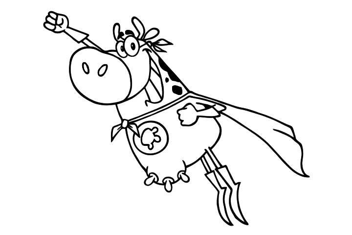 动物超人简笔画图片-图1