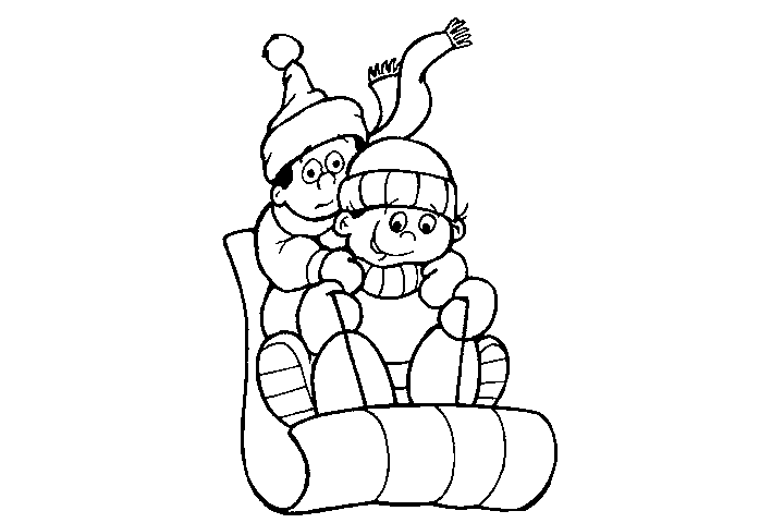 步骤4：滑雪简笔画