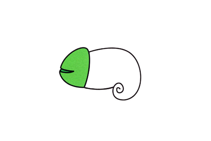 步骤2：身如圆筒尾打卷