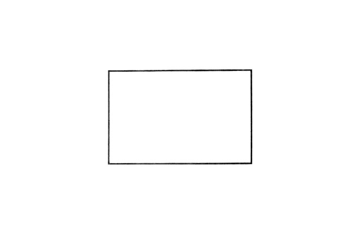 步骤1：首先画一个大长方形。