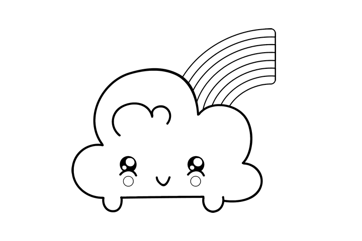 云朵气象图标的画法-图4