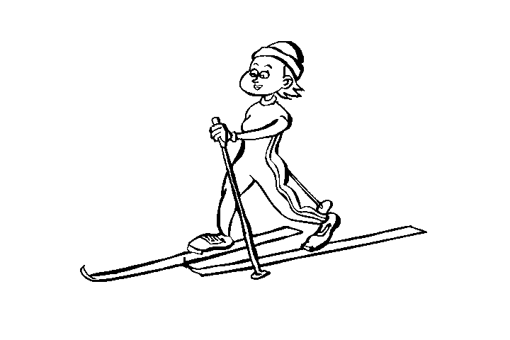 冬奥会滑雪运动简笔画图片-图10