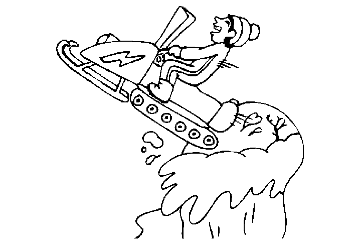 冬奥会滑雪运动简笔画图片-图12