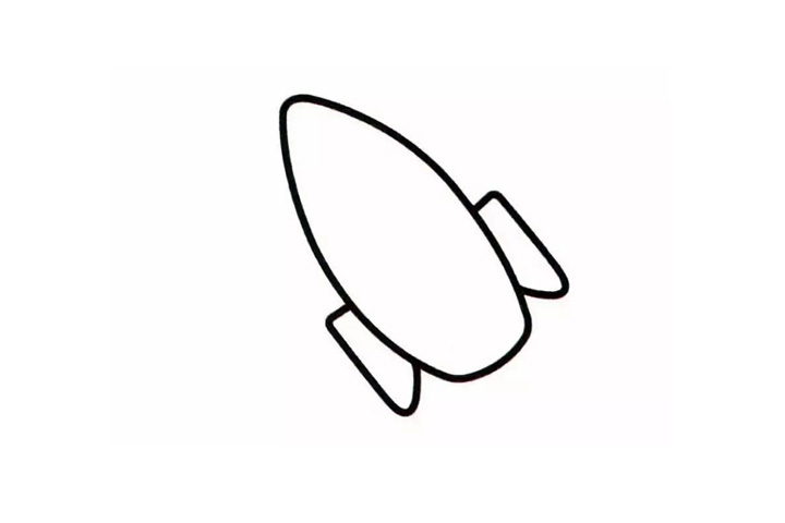 步骤2：像是翅膀画两边。