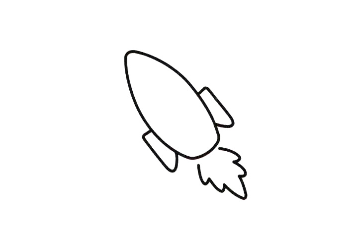 步骤3：波浪连线成火焰。