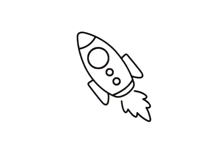 步骤5：背上并排画圈圈。