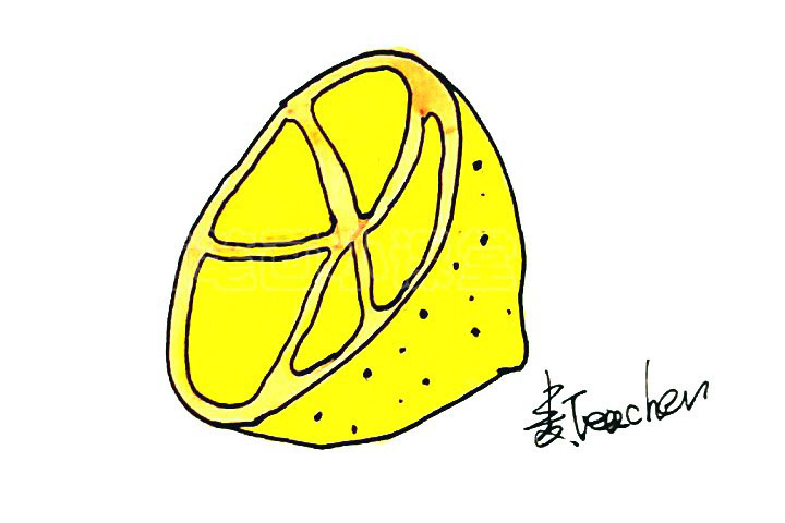 柠檬简笔画画法教程