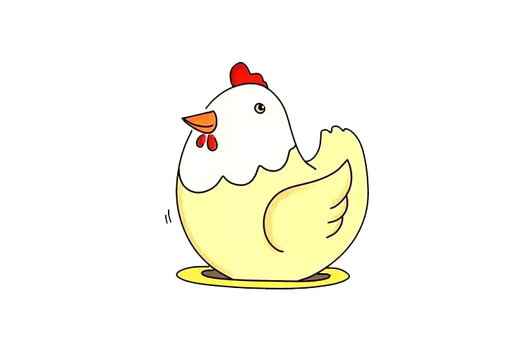 母鸡简笔画怎么画