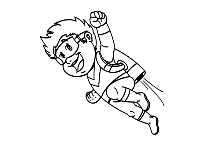 小超人简笔画图片-图3