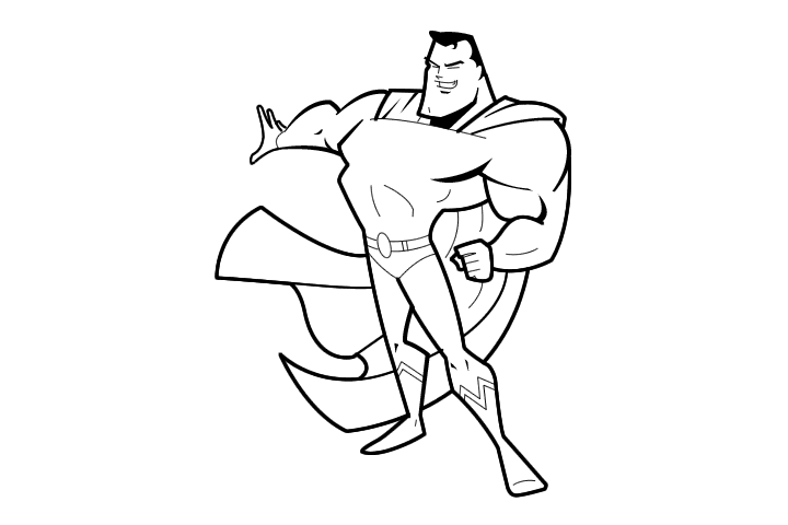 超人总动员简笔画图片-图6