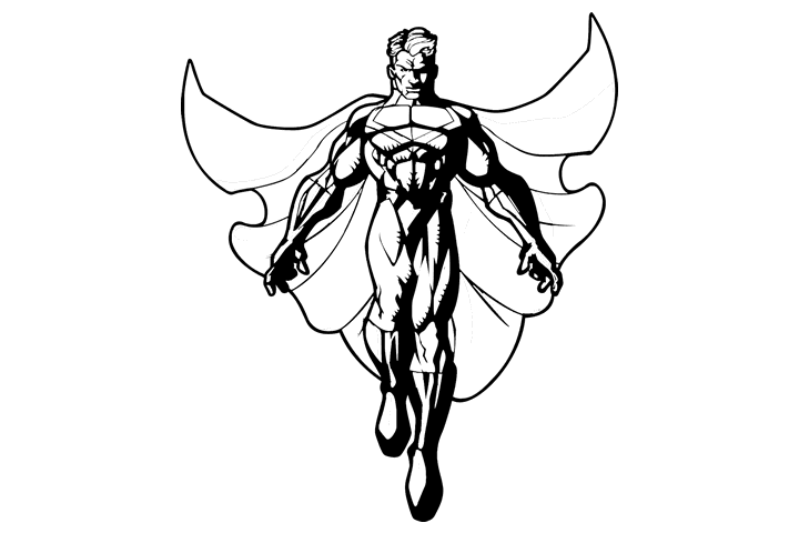 超人总动员简笔画图片-图9