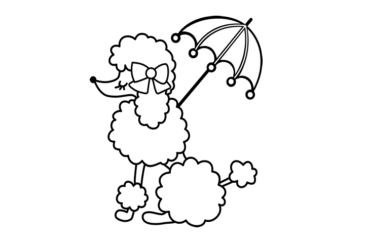 可爱的宠物狗狗简笔画-图1