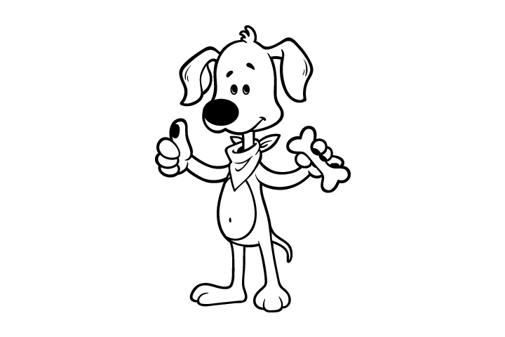 可爱的宠物狗狗简笔画-图7