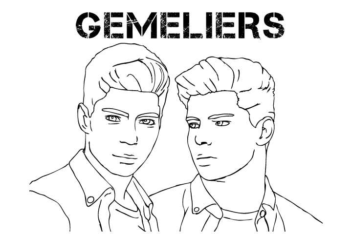 明星gemeliers的简笔画图片-图2