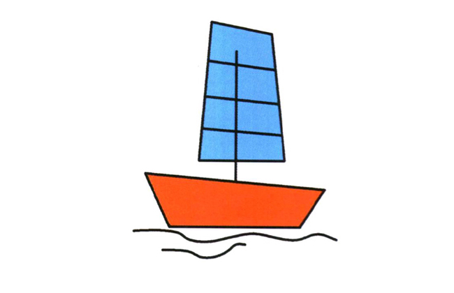 帆船的简单画法