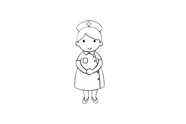 步骤5：画出腿和鞋子。