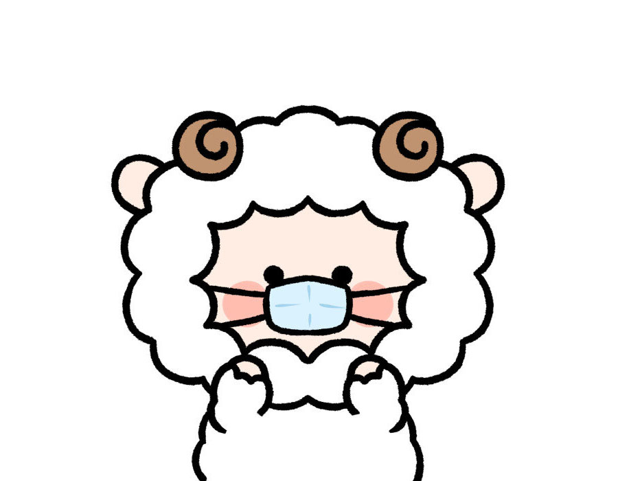 一组戴口罩的可爱小动物简笔画图片-图5