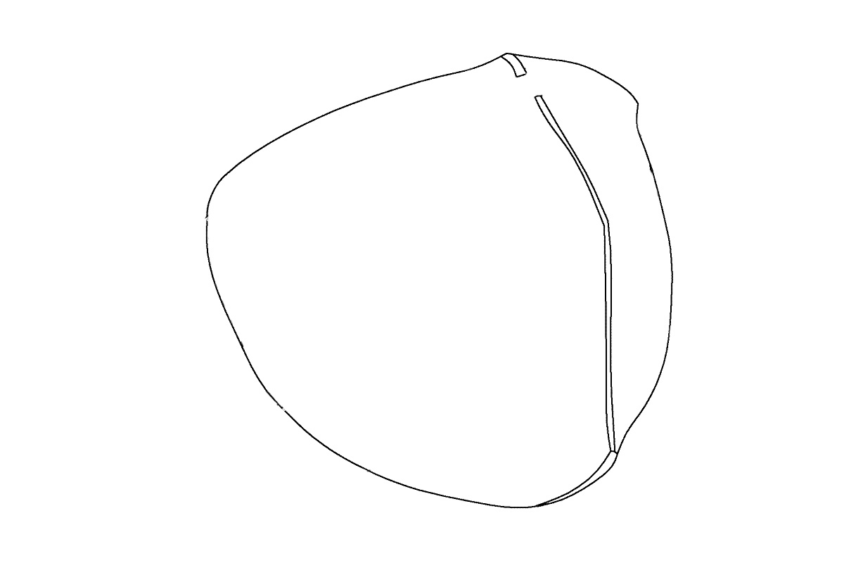 步骤2：画出中间的骨架，突出立体感。