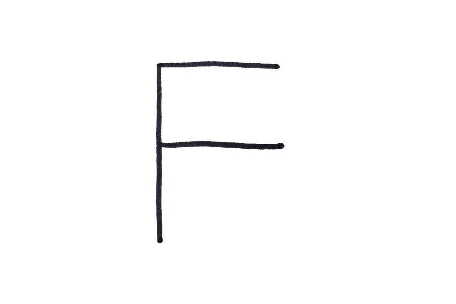 用字母“F”画一位戴口罩的医生-图1