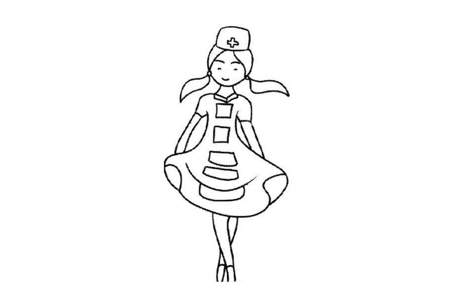 可爱的医护人员简笔画-图6
