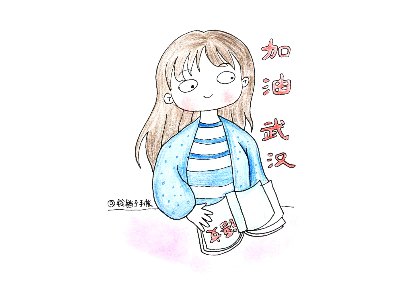 武汉加油简笔画-图6