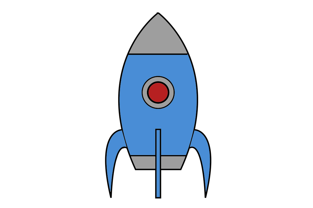 火箭的简单画法