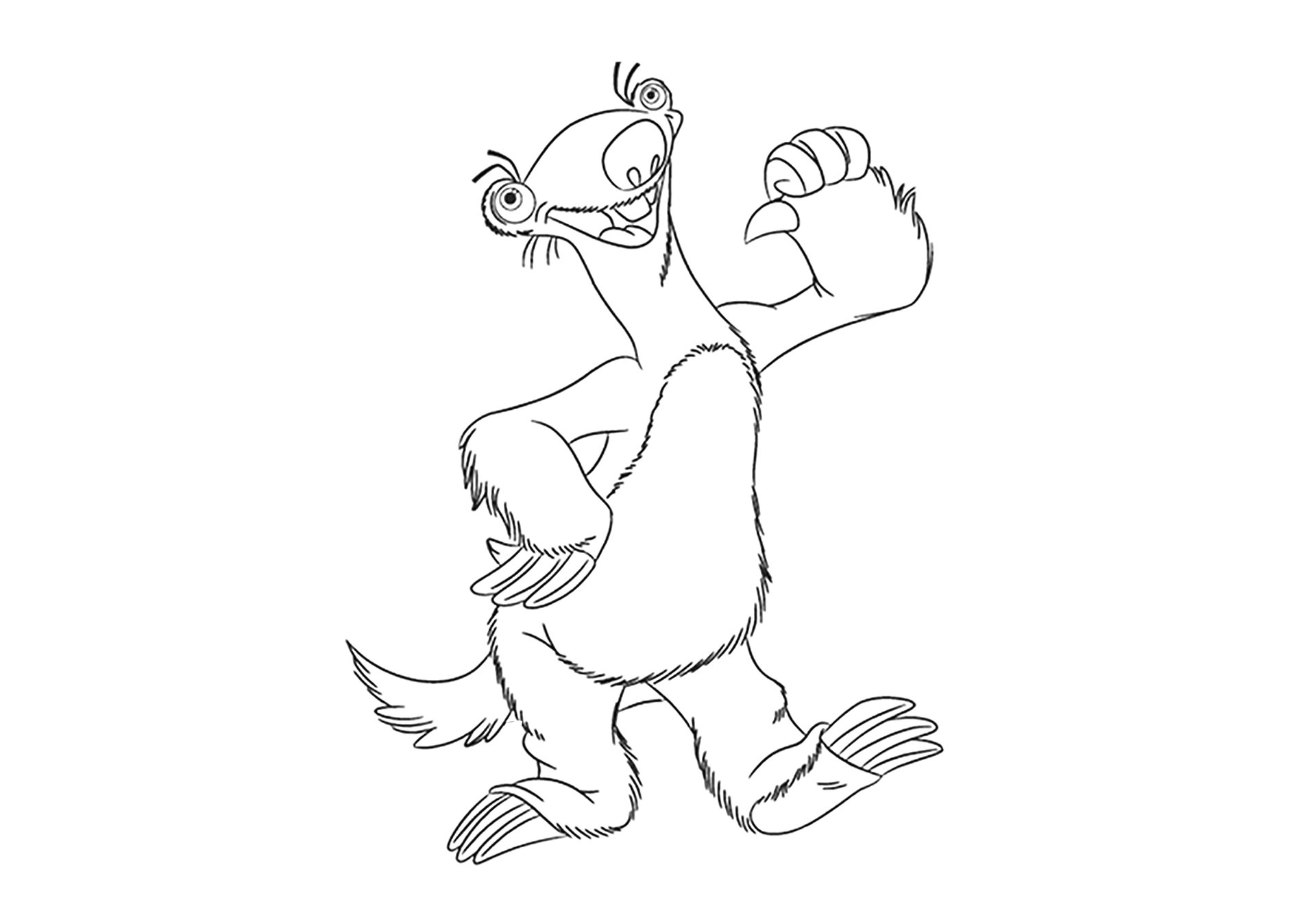 冰川时代中的树懒怎么画-图4