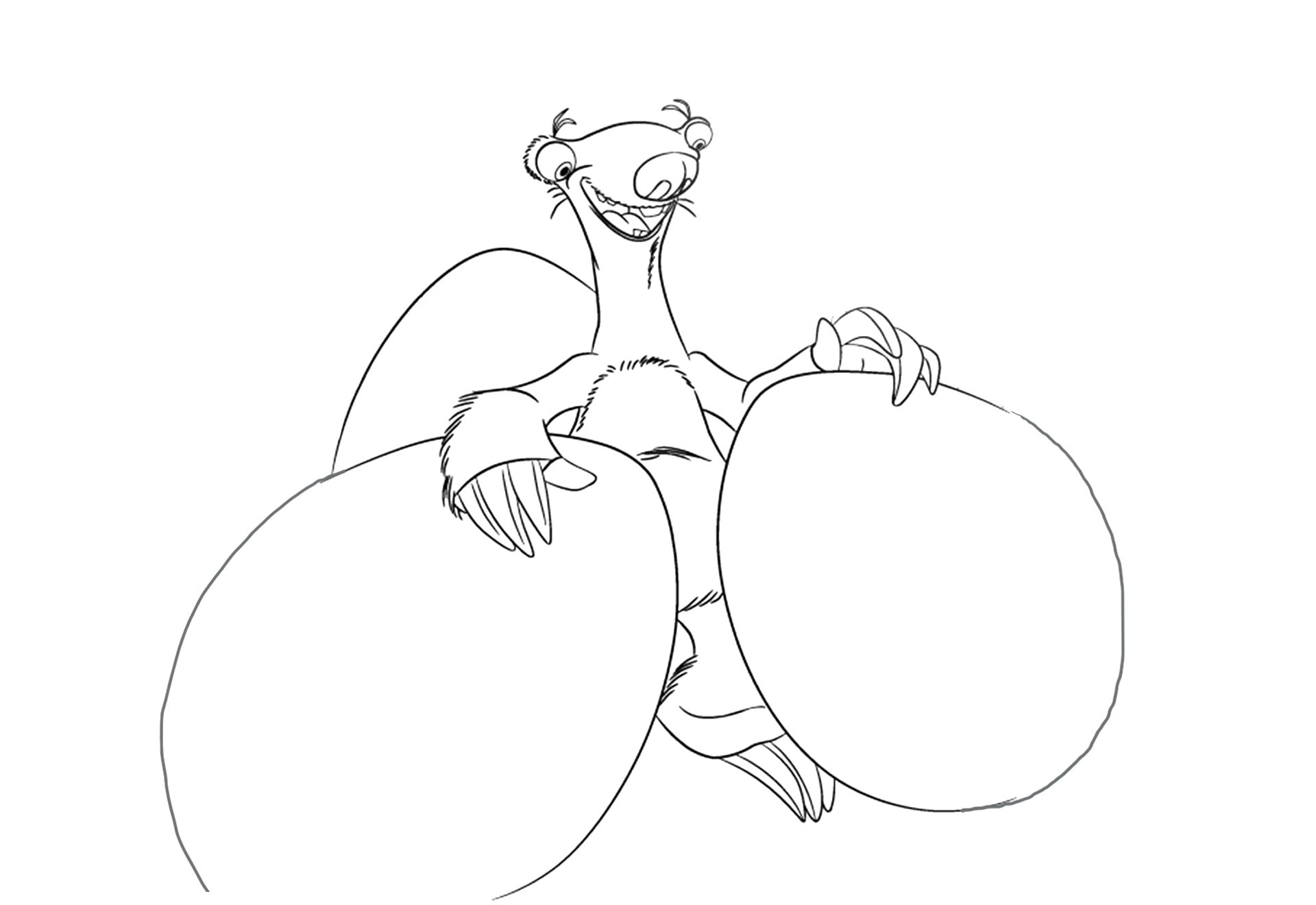 冰川时代中的树懒怎么画-图5