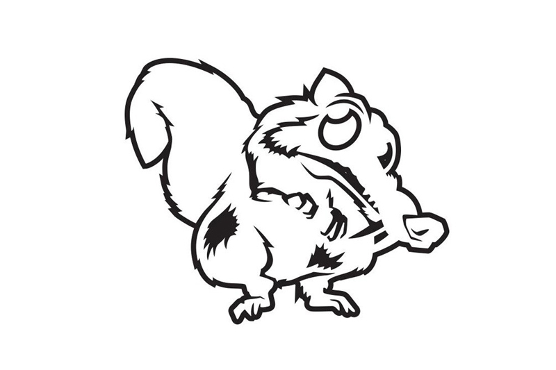 冰川时代中的松鼠简笔画-图2