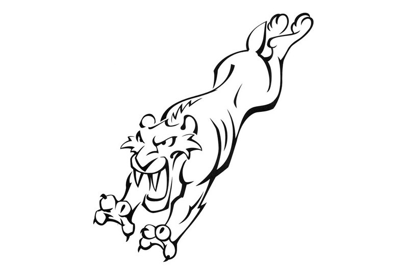 剑齿虎迪亚哥简笔画图片-图2