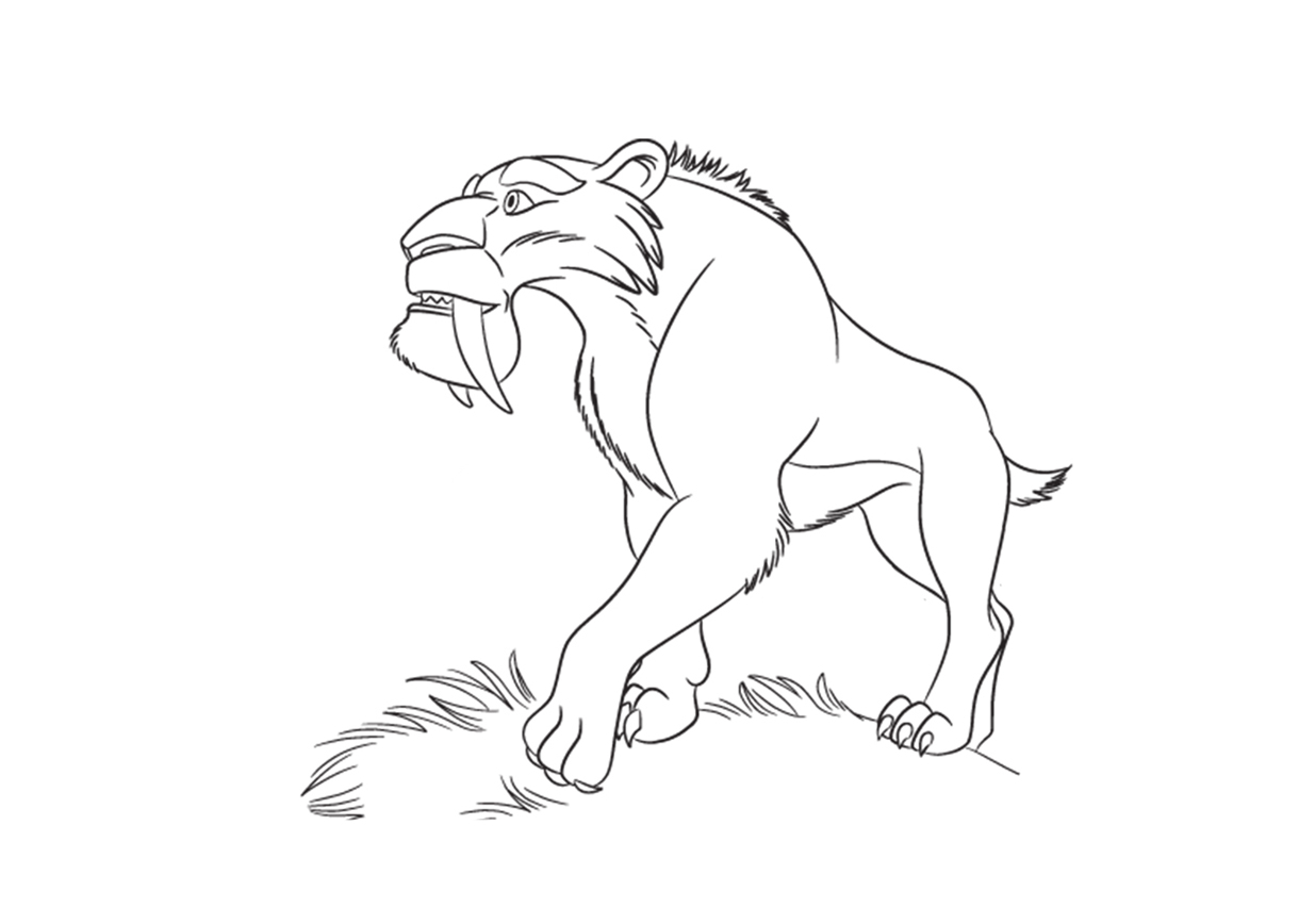 冰川时代简笔画图片-图1