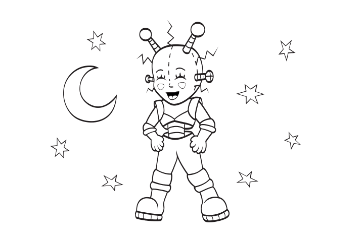 宇航员简笔画图片-图7