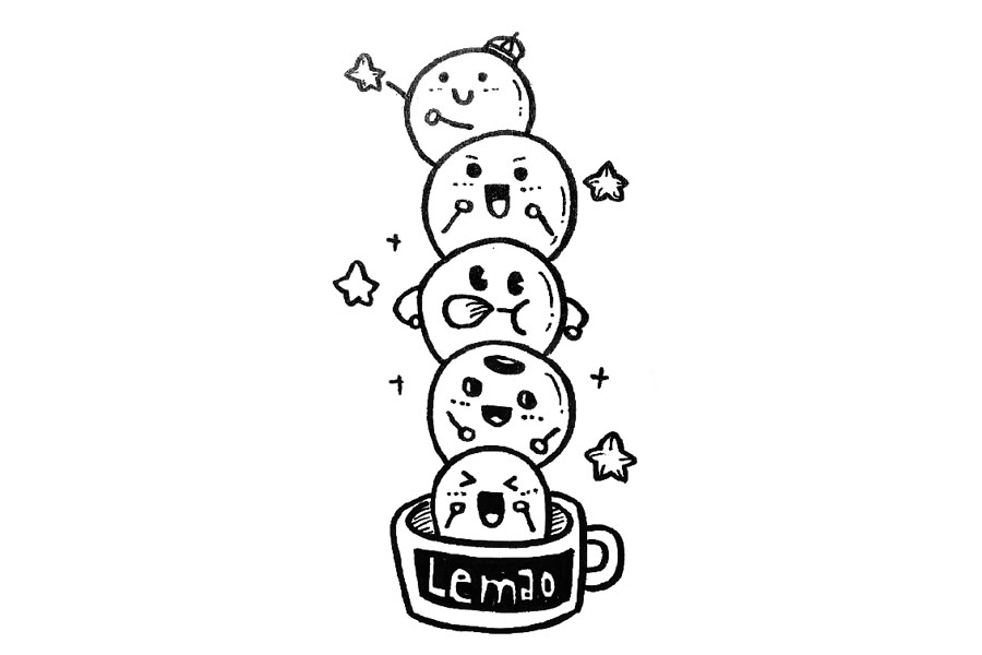 一组小汤圆简笔画 元宵节快乐！-图4