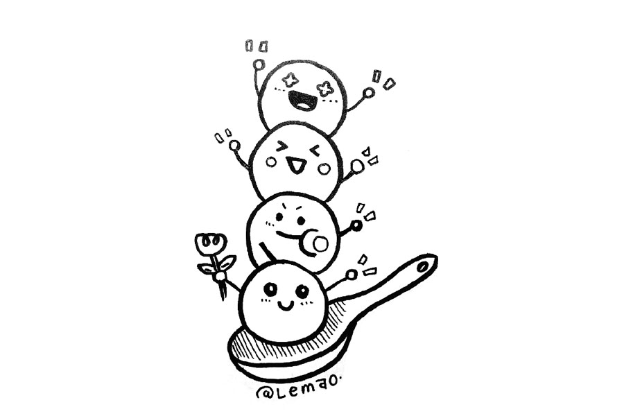 一组小汤圆简笔画 元宵节快乐！-图5