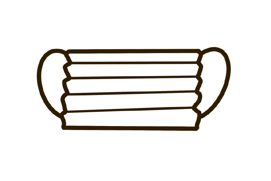 步骤6：线稿完成了。