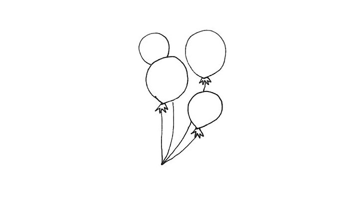 步骤4：用几条线将他们连接起来。