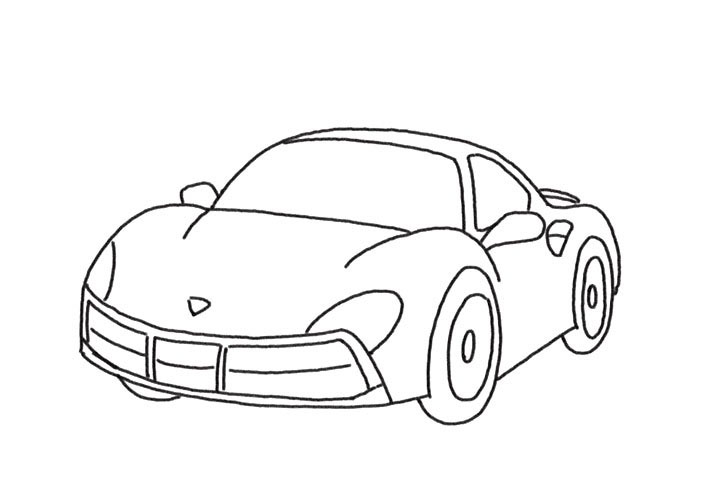 步骤5：完善车轮的细节部分。